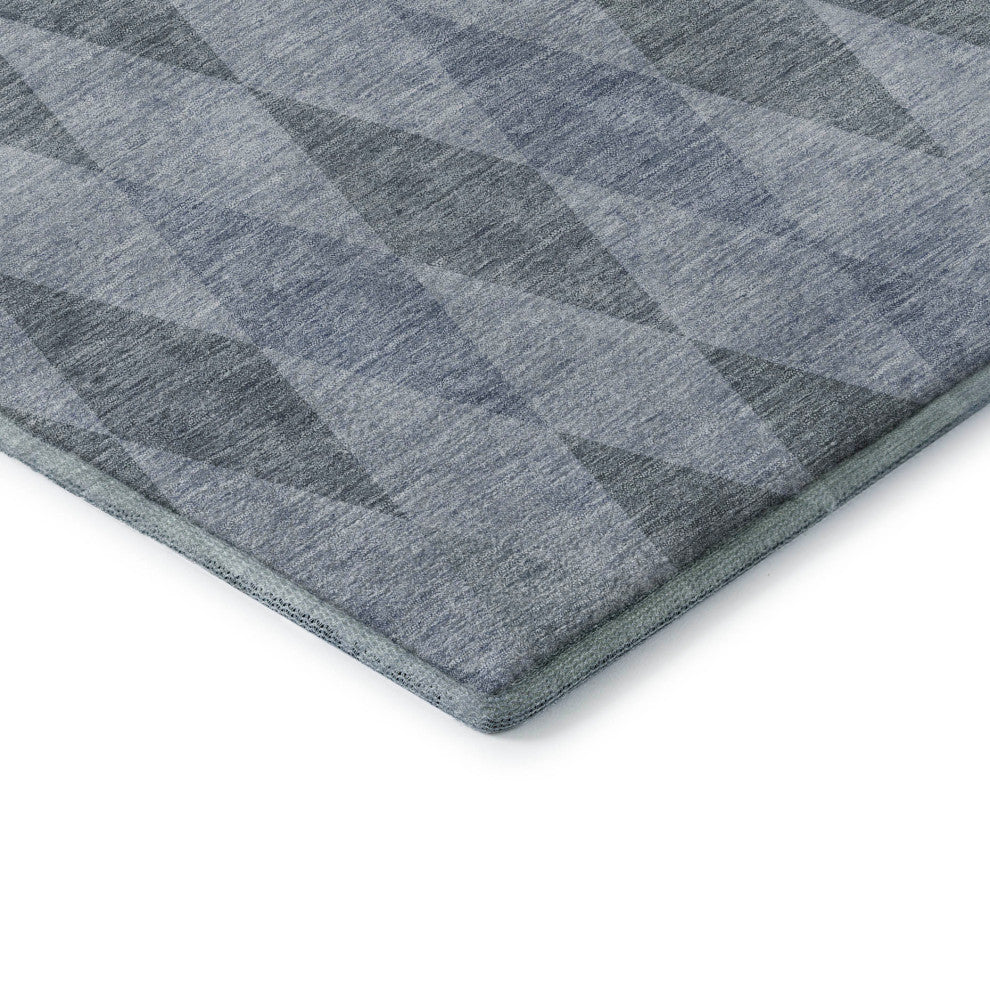 Premium Machine Washable Mayfield AMF561 Denim 8' x 10' Rug