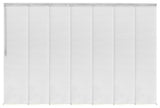 Chauky White 7-Panel Track Extendable Vertical Blinds 110-153"W