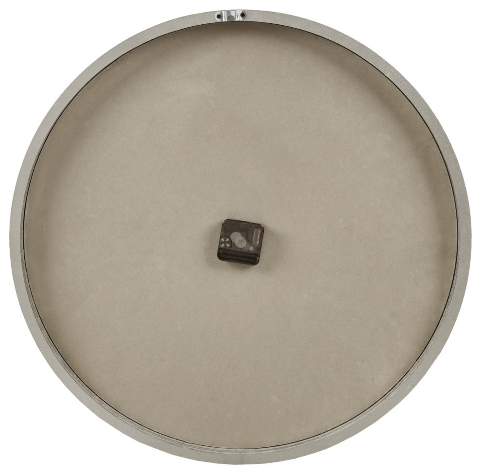 Madison Park Mason Rustic Roman Wall Decor Clock, Gray