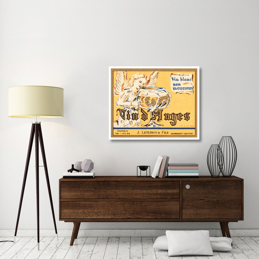 "Vin d'Anges" Digital Paper Print by Retrolabel, 42"x34"