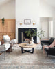 Chris Loves Julia x Loloi Jules Natural/Ocean 2'-0" x 5'-0" Area Rug