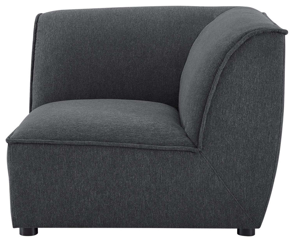 Sectional Sofa Set, Fabric, Dark Gray, Modern, Living Lounge Hospitality
