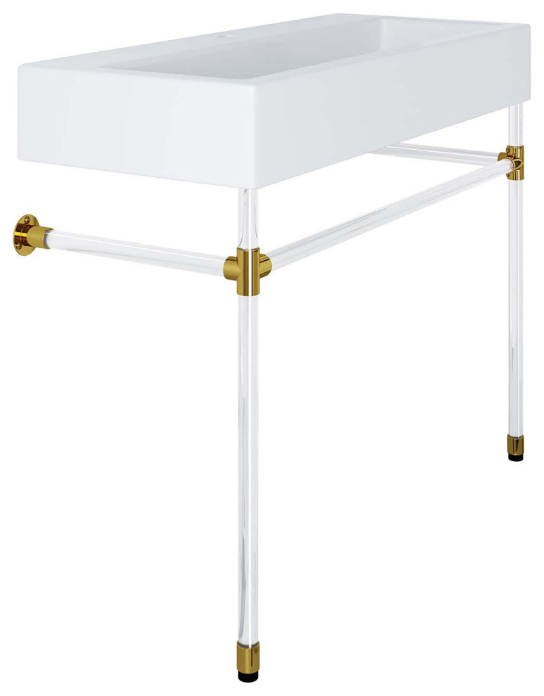 Redeem 40" Acrylic Wall-Mount Bathroom Vanity