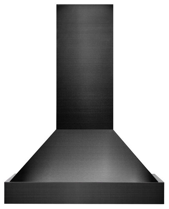 ZLINE 30" Convertible Vent Black Stainless Steel Wall Mount Range Hood