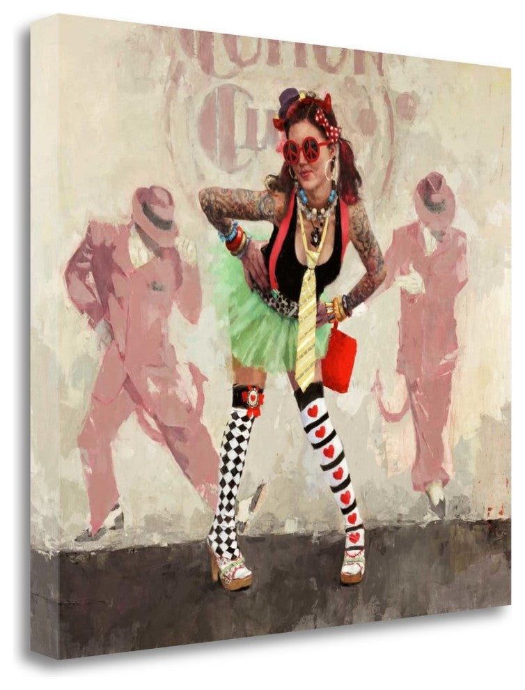 "Devil Or Angel?" By Michael Fitzpatrick, Giclee Print on Gallery Wrap Canvas