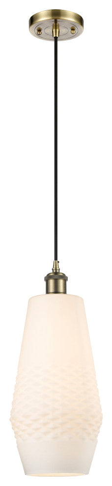 Innovations 516-1P-AB-G681-7 1 Light 7" Mini Pendant, Antique Brass