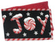 Peppermint Joy Table Runner, Holiday Red Black Stars Tapestry, 13" X 90"