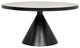 NOIR Furniture - Cone Dining Table, Black Metal - GTAB523MTB