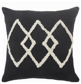 White Tufted Diamond Throw Pillow