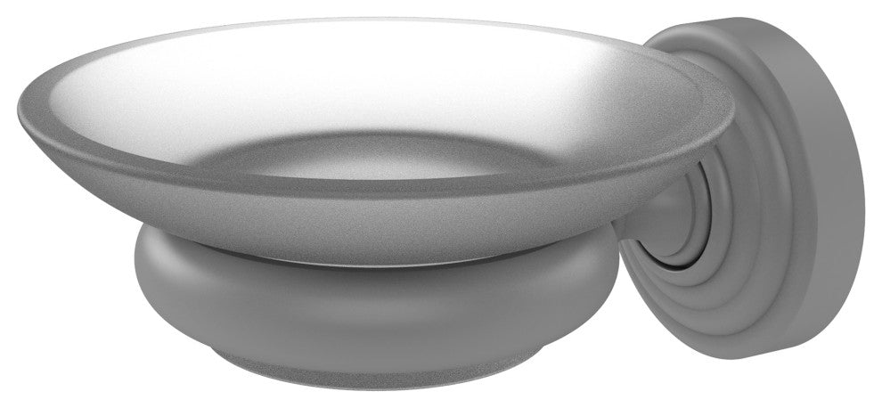 Waverly Place Wall-Mount Soap Dish, Matte Gray