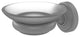 Waverly Place Wall-Mount Soap Dish, Matte Gray