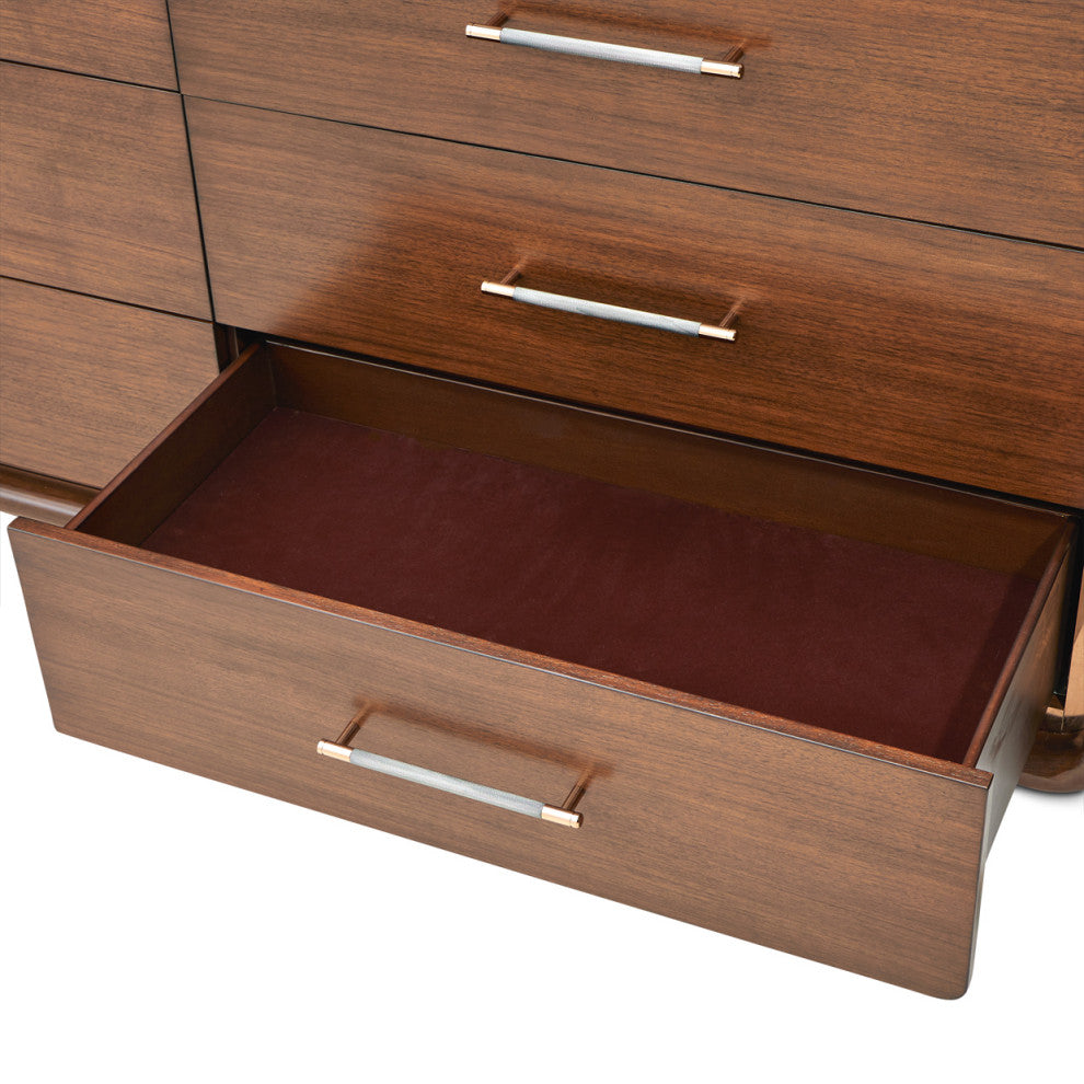 Mason Park Dresser with Mirror, Umber Brown