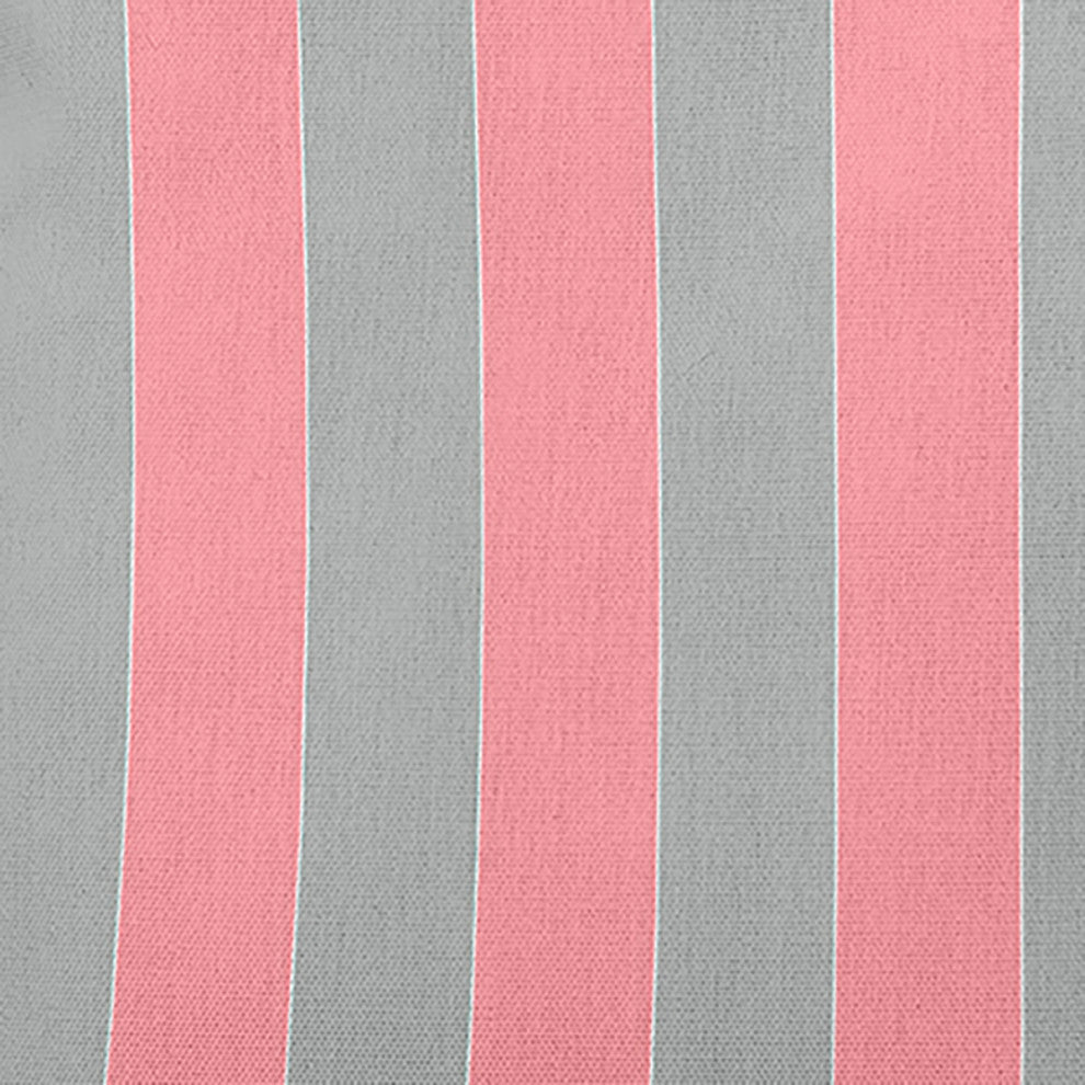Stripes Decorative Throw Pillow, Pink Icing, 26"x 26"