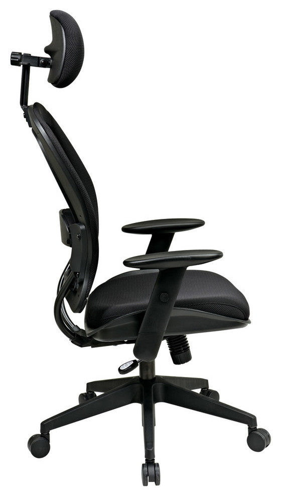 Professional AirGrid Back and Mesh Seat Chair With Adjustable Headrest
