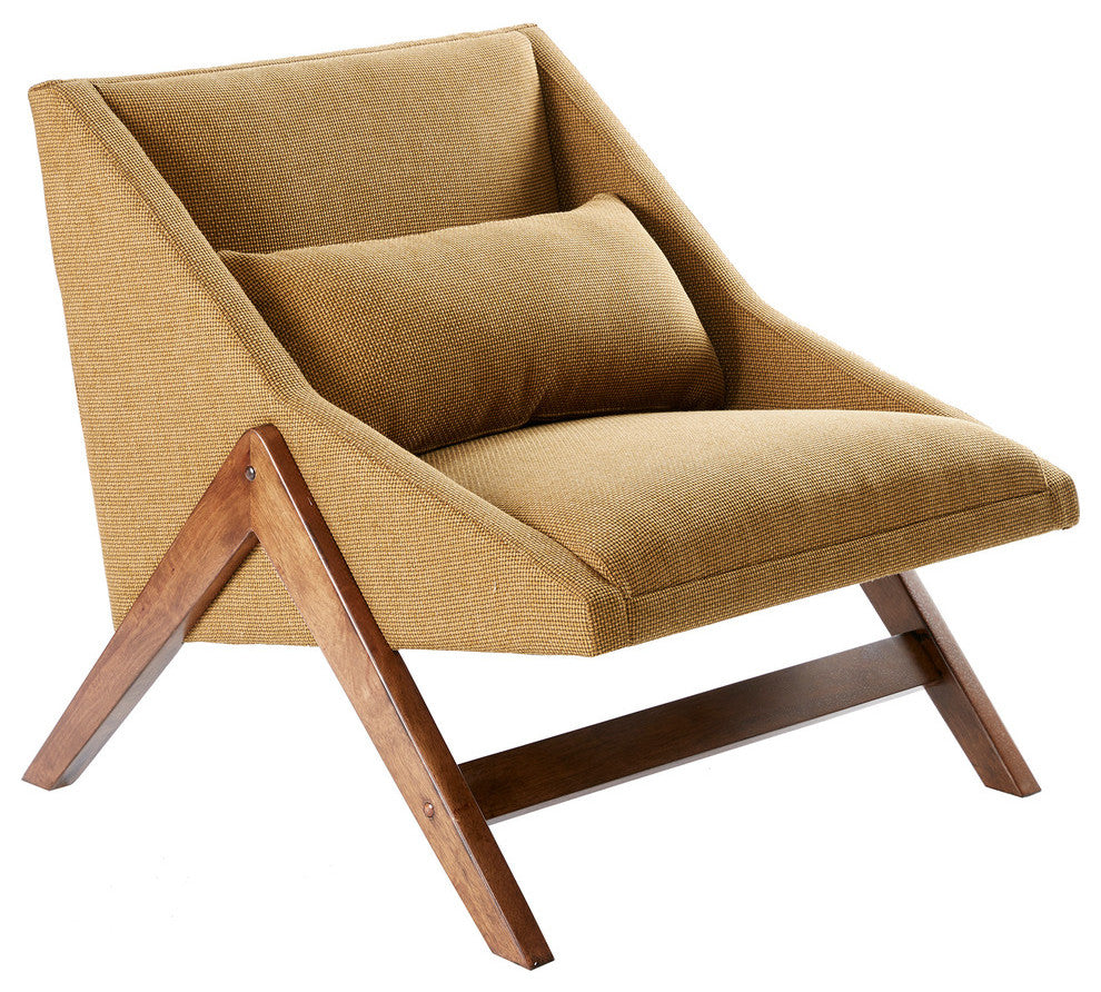INK+IVY Mid-Century Modern Recessed Accent Chair Armchairs