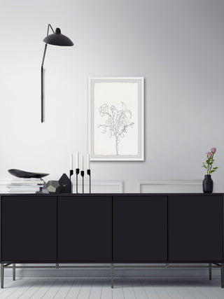 "Flower Outline" Framed Painting Print, 16x24