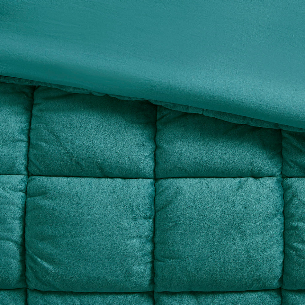 Intelligent Design Velvet Dream Puff 3 Piece Comforter Set