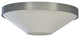 3-Light White and Gray Contemporary Flush Mount