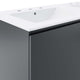 Bryn 48" Wall-Mount Double Sink Bathroom Vanity, Gray White