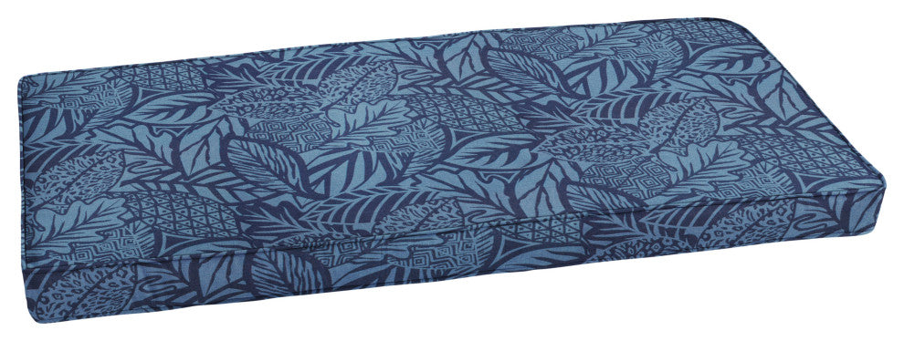 Noble Gray Maven Capri Outdoor/Indoor Corded Bench Cushion 47.5"x18"x2"