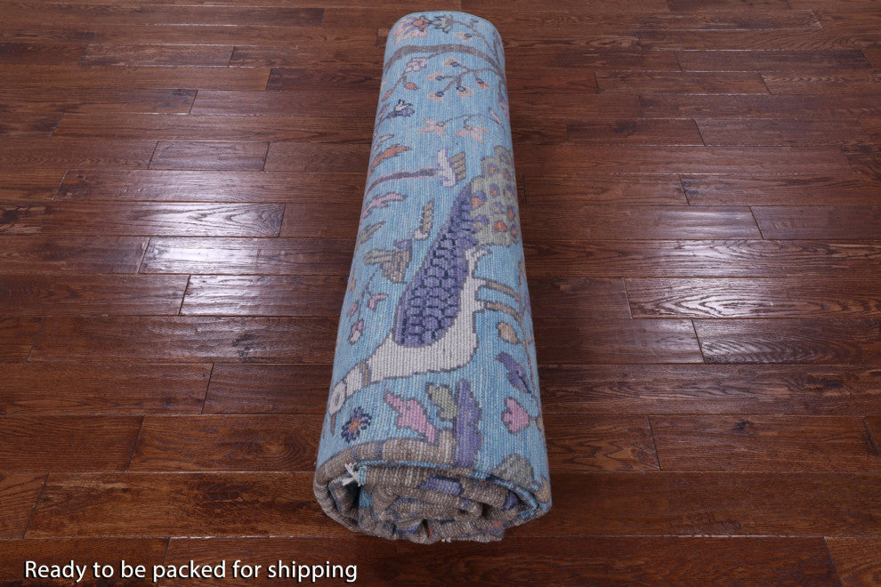 9' 3" X 11' 11" Tree Of Life Hand-Knotted Persian Wool Rug - Q13430