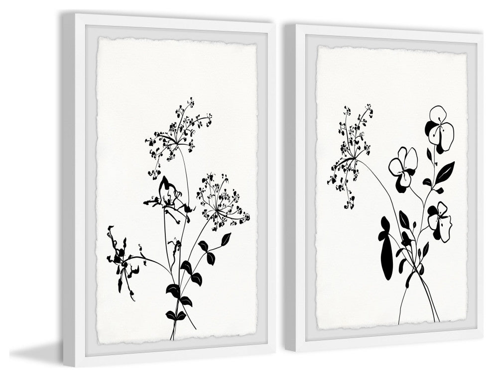 Flowers Are Happiness Diptych, Set of 2, 16x24 Panels
