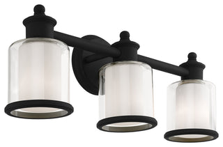 Livex Lighting Middlebush 3 Light Black Vanity Sconce