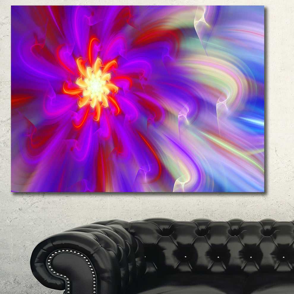 Beautiful Purple Flower Petals, Floral Canvas Art Print, 40"x30"