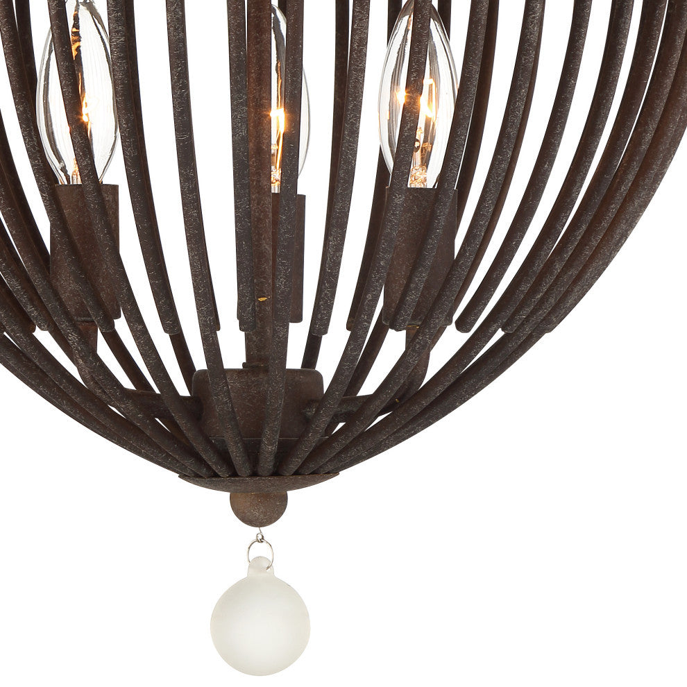 Duval 3 Light Ceiling Mount, Bronze
