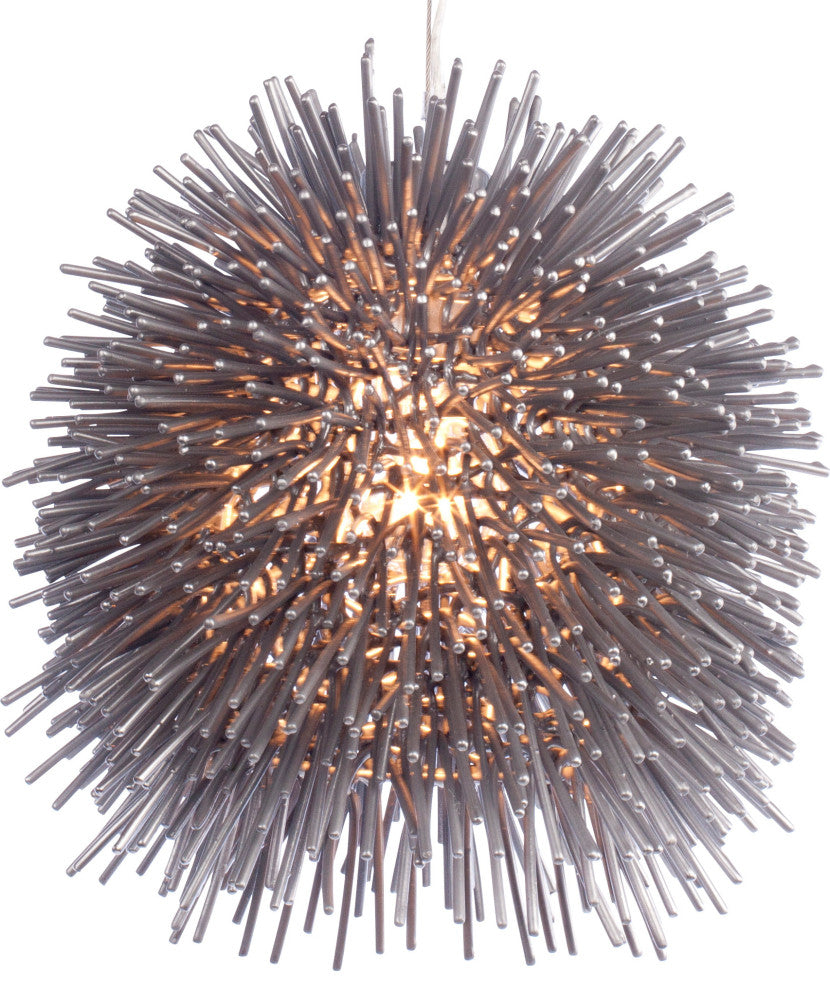 Varaluz Urchin 1-Lt Mini Pendant - Painted Chrome