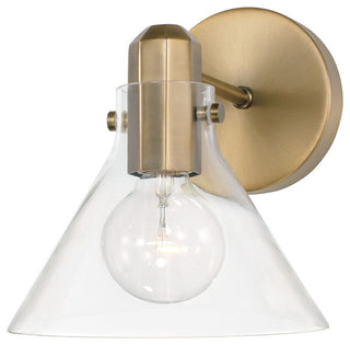 Capital Lighting 645811-528 Greer 9" Tall Wall Sconce - Aged Brass