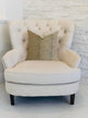 Shimmer in Gold Metallic Luxury Throw Pillow, 20"x36" King