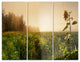 "Green Panoramic Landscape" Photo Metal Wall Art, 3 Panels, 36"x28"