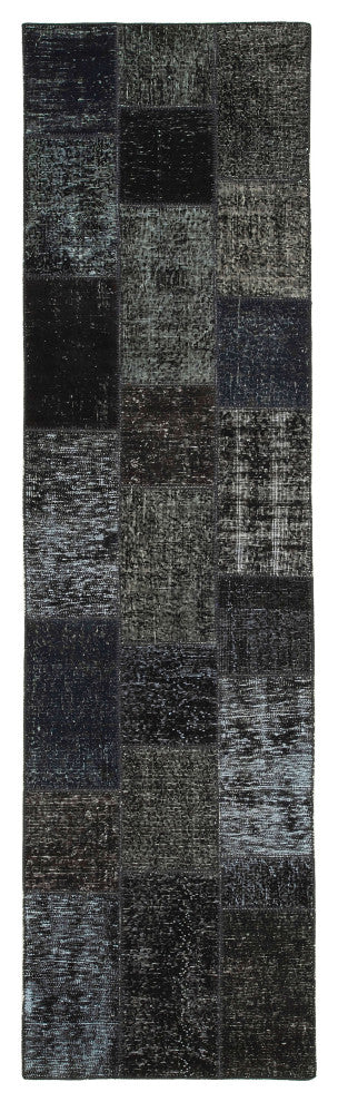 Rug N Carpet - Handmade Oriental 2' 9" x 10' 2" Faded Patchwork Runner Rug