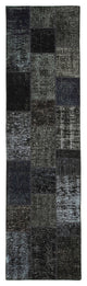 Rug N Carpet - Handmade Oriental 2' 9" x 10' 2" Faded Patchwork Runner Rug