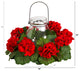 16" Artificial Geranium Candelabrum