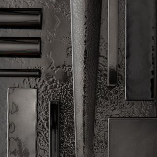 Stacks LED Sconce, Ink Finish, Clear Glass