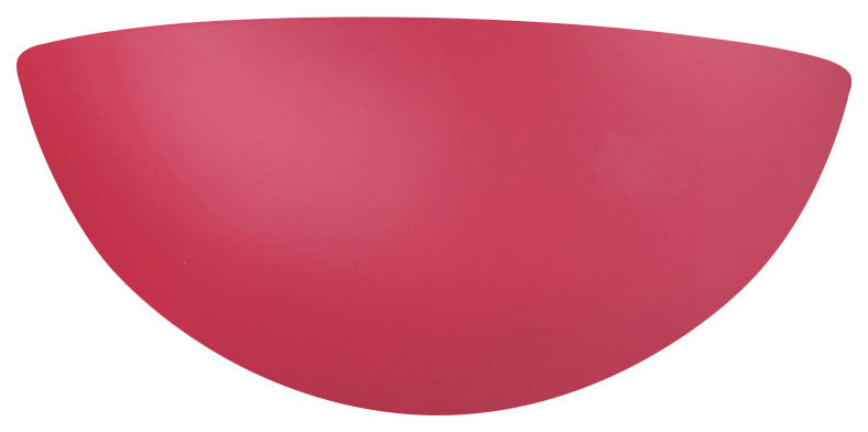 Ambiance Small Quarter Sphere Wall Sconce, Cerise, E26
