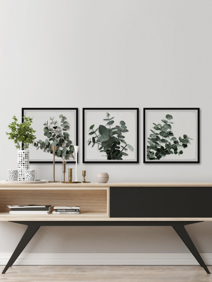 Every Leaf Is a Flower Triptych, 3-Piece Set, 32x32 Panels