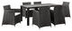 Modway Junction 7 Piece Outdoor Patio Dining Set, Brown White