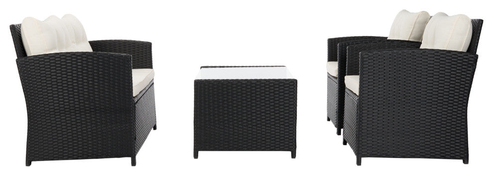 Safavieh Vellor 4-Piece Indoor-Outdoor Living Set
