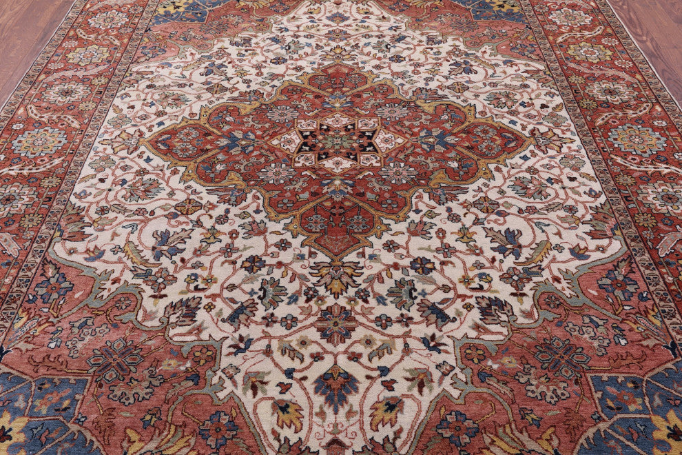 Handmade Persian Fine Serapi Wool Rug 7' 11" X 10' 0" - Q14687