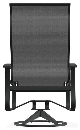 Belle Isle Sling Outdoor Swivel Rocker, Titanium/Graphite