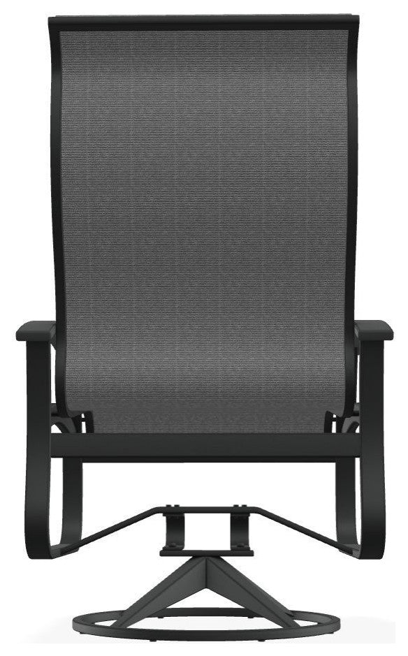 Belle Isle Sling Outdoor Swivel Rocker, Titanium/Graphite