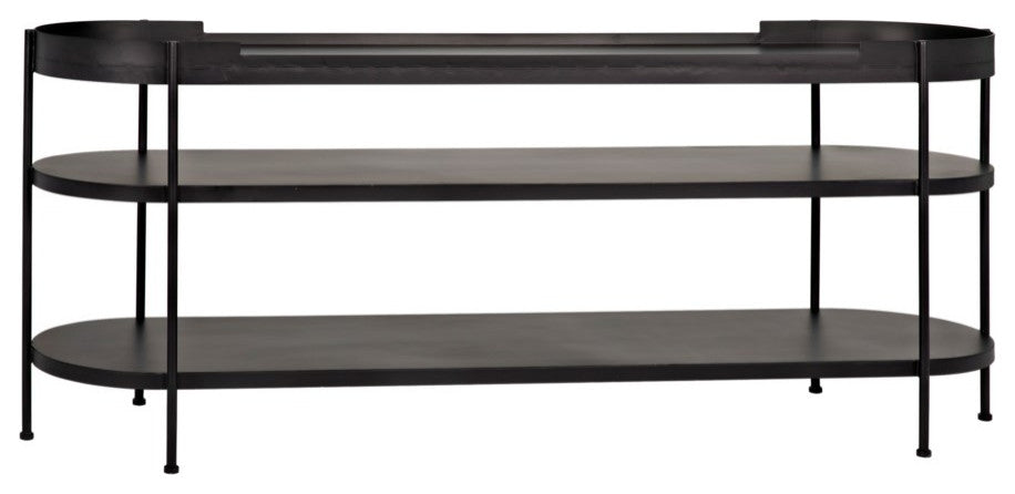 NOIR Furniture - Cassio Console, Black Metal - GCON321MTB