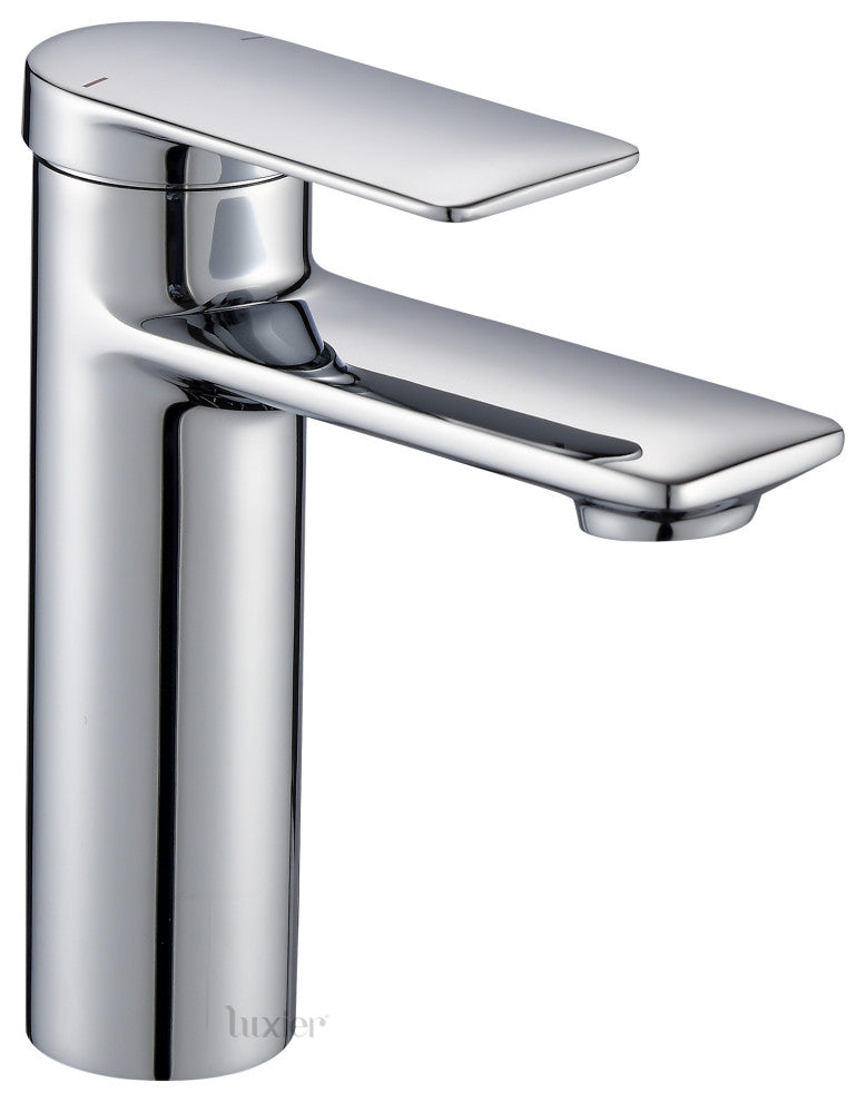 Luxier BSH07-S Single-Handle Bathroom Faucet with Drain, Chrome