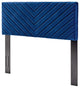 Tufted Headboard, King Size, Velvet, Blue Navy, Modern Contemporary, Bedroom