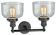 Large Bell 2-Light Bath Fixture, Oil Rubbed Bronze, Glass: Seedy