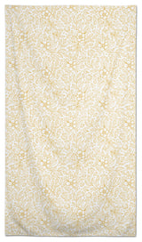 Doodle Flower Pattern Yellow 58x102 Tablecloth