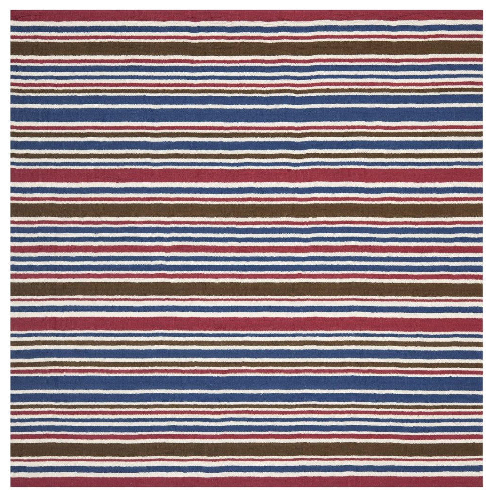 Safavieh Kids Collection, SFK101 Rug, Ivory/Multi, 7' Square